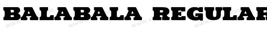 balabala Regular字体转换